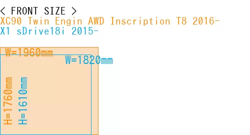 #XC90 Twin Engin AWD Inscription T8 2016- + X1 sDrive18i 2015-